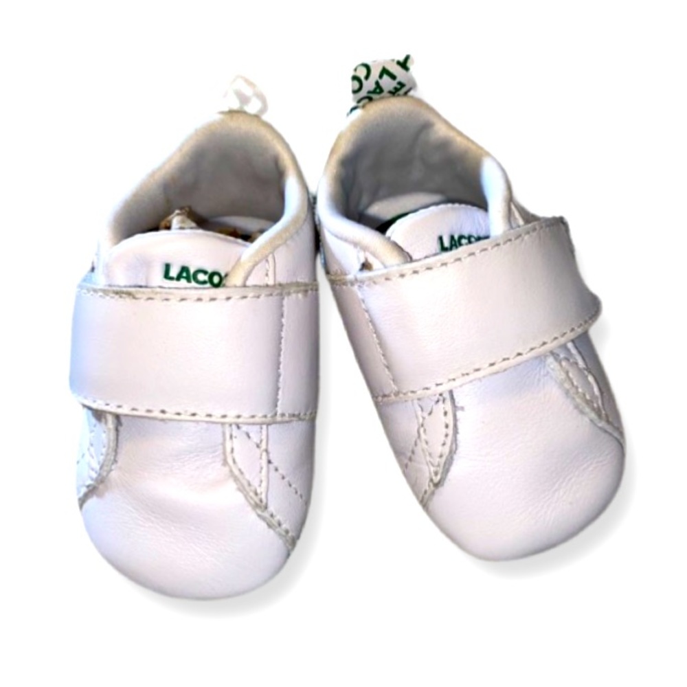 Lacoste White Baby Walker Shoes